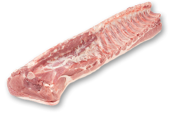 Longe régulière de porc, avec os, sans filet